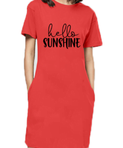 Alternative view of Hello Sunshine Printed T-Shirt Dress for Women