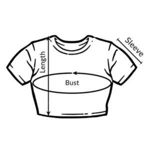 Size Chart for Women's Crop Top