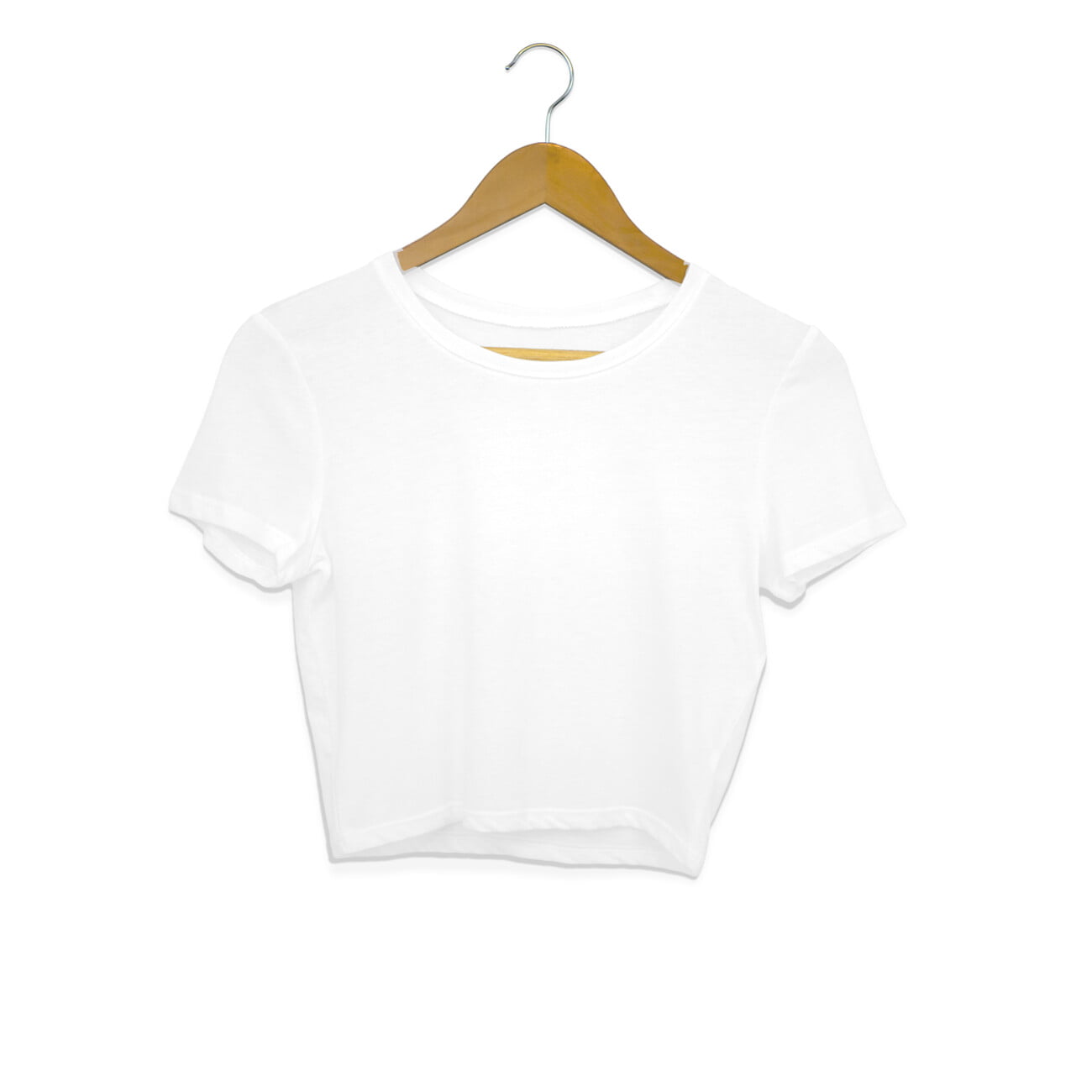 Solid Plain White Crop Top for Women - Exquisito.in