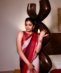 Alternative view of Ombre Embroidered Sequinned Saree