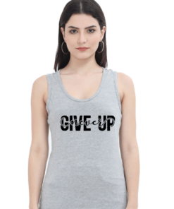 Alternative view of Never Give Up Printed Tank Tops for Women