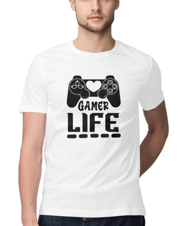 Gamer Life Round Neck T-shirt for Men