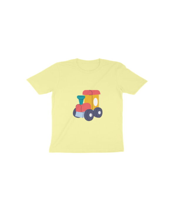 Cute Train Printed Round Neck top for Toddlers