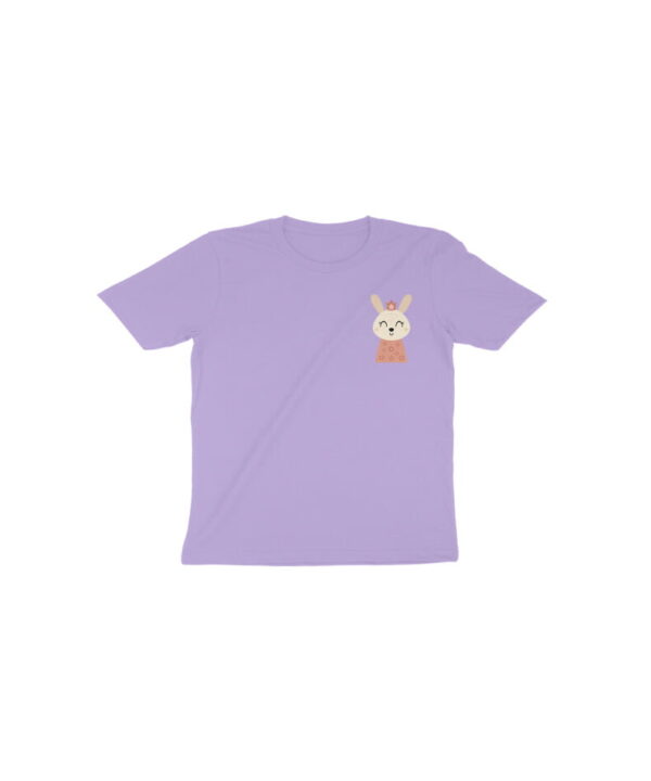 Cute Bunny Printed Round Neck T-shirt for Toddlers