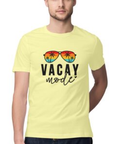 Vacay Mode Men Printed Round Neck T-shirt