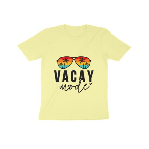 Vacay Mode Printed Round Neck T-shirt